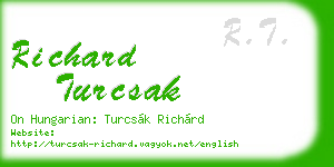 richard turcsak business card